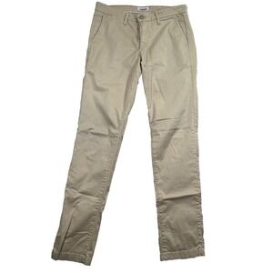 Soloio Weekend Cream Pants 30x31 Slim Fit Trousers Designer Casual Italy Preppy